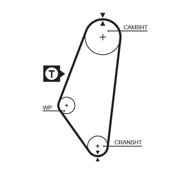 Gates 5047 Correa Dentada para Opel Ascona C Cc Astra F Caravan - Imagen 1 de 1