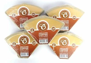 400 Kaffeefilterpapier Größe 6, Kegelform, ungebleicht braun - Bild 1 von 4