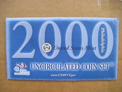 2000 PHILADELPIA  & DENVER US MINT UNCIRCULATED COIN SETS COA - Image 1 of 4