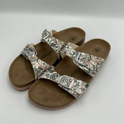 Birkenstock Sydney Vegan Sandals Paisley Pattern Birko Flor Sz 41 10-10.5 - Image 1 of 4