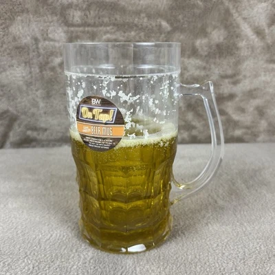 Caneca de cerveja falsa parede camada dupla congelamento 22 oz copo engraçado máquina de lavar louça segura na torneira - Imagem 1 de 4