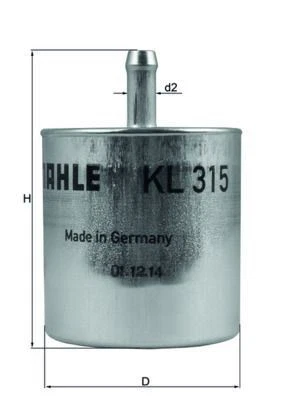 MAHLE KL315 FUEL FILTER - Image 1 of 2