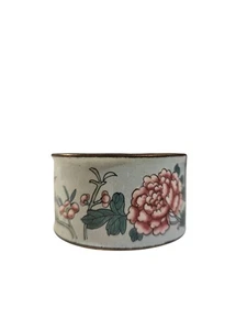 Anillo de servilleta cloisonné esmalte China años 60 vintage florales ramas asiática - Imagen 1 de 4