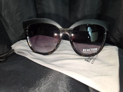 Óculos de sol Kenneth Cole Reaction feminino macio quadrado loiro Havana KC1320 52F - Imagem 1 de 4