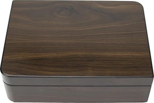 Juego de humidor Walnut Finish pintura de piano - para unos 25 cigarros - Imagen 1 de 3