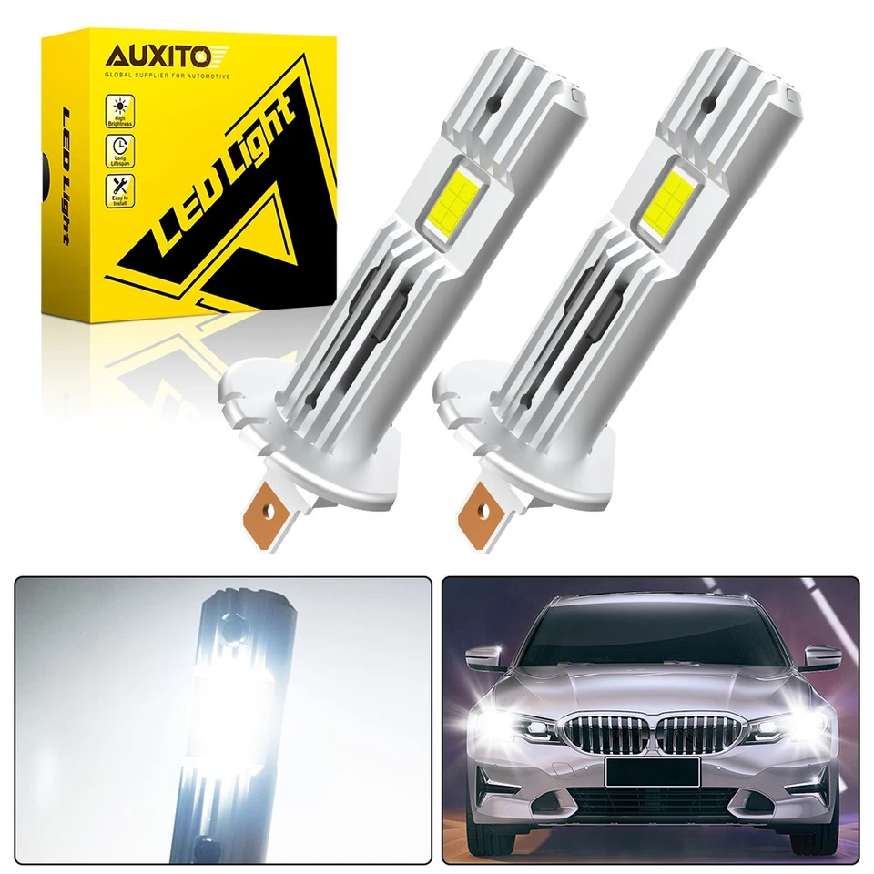 Kit de bombilla de faro LED H1 conversión haz alto bajo súper brillante 6500K blanco 2/6x Foto 1 de 4