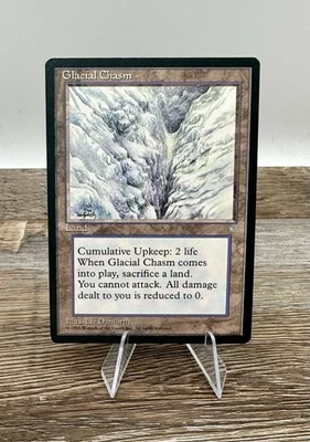 Glacial Chasm ❄️ Ice Age LP Lightly Played Eng MTG Magic the Gathering VINTAGE - Image 1 of 2