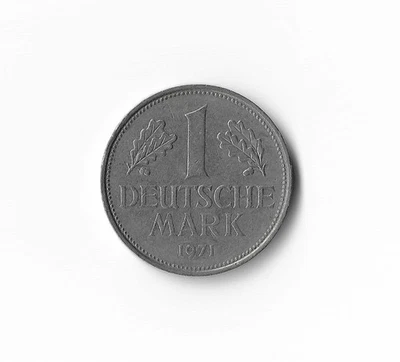 Alemania 1971 - 1 marco alemán - 789 - cobre níquel - 5,5 g Foto 1 de 2