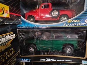 Welly GMC Yukon Denali Maßstab 1:18 Diecast Modell SUV grün - Bild 1 von 6