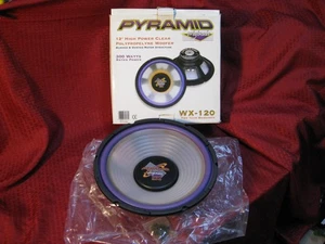 NOS Pyramid originals 12" Woofer Polypropylene System Clear Wx-120 300 Watts Max - Picture 1 of 9