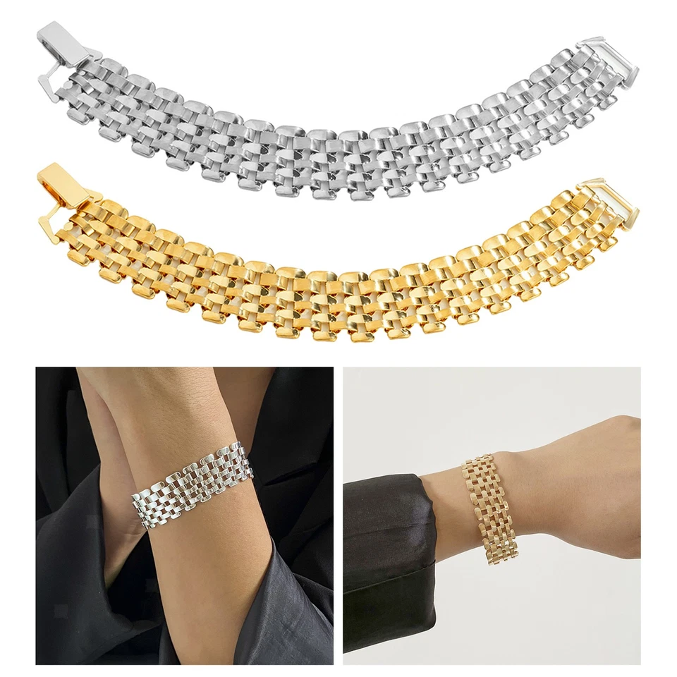 Armband Punk Classic Alloy Simple Office Trendy Gliederkette Armreif Jungen - Bild 1 von 1