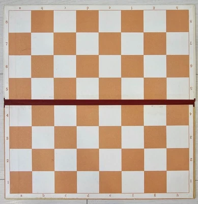 Vintage Soviet Сardboard Portable Chess Board 1982 USSR Antique 35x35cm - Image 1 of 4