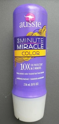 Aussie 3 Minute Miracle Color Conditioning Treatment 8 Oz. Each New - Image 1 of 2