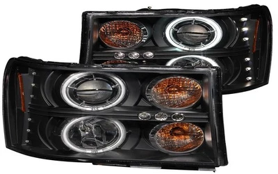 Anzo 111125 Projector Headlights Black for 07-14 GMC Sierra 1500 / 2500 / 3500HD Foto 1 de 4