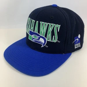 Seattle Seahawks Hat Sports Specialties Black Laser Shadow Baseball Cap Vintage - Picture 1 of 22