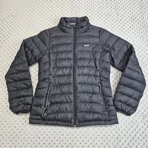 Patagonia Girls XL Black Down Insulated Sweater Puffer Coat Jacket - Picture 1 of 11