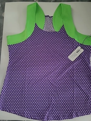 Nuevo con etiquetas JoFit XXL 2XL Yoga Tenis Golf Atlético Activo Espalda Corredora Tanque Púrpura Verde Foto 1 de 4