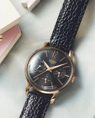 [Não usado] Relógio de pulso analógico Henry London - Imagem 1 de 4