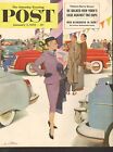 JAN 5 1952 SATURDAY EVENING POST magazine cover print - CAR SHOW