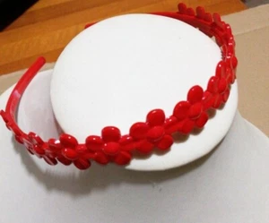 2 Pezzi Cerchietto Capelli Fiore E Papillon, doppio e resistente Rosso A120 - Foto 1 di 5