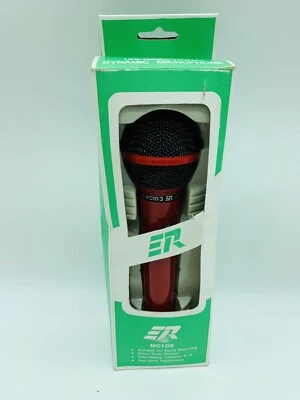 ER Microphone MC103 RED Dynamic Uni-directional, 3 M. Cord, NIB - Image 1 of 4
