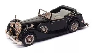 Top Marques 1/43 Scale HE9 - 1938 Alvis Speed 25 Charlesworth Convertible Black - Picture 1 of 5