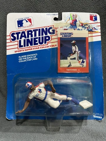 VINTAGE STARTING LINEUP TIM RAINES MONTREAL EXPOS MLB FIGURE 1988 ON CARD SEALED Cover