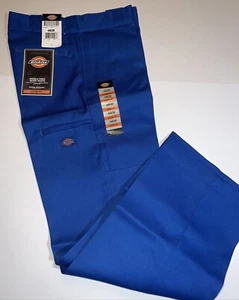 Dickies mens royal blue double knee loose fit cell phone pocket pants 30-42 new - Picture 1 of 1