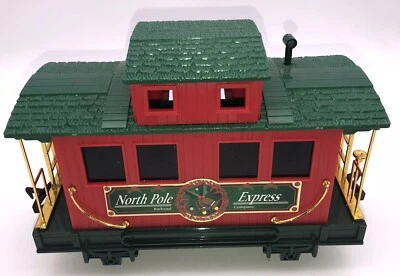 EZTEC NORTH POLE EXPRESS CHRISTMAS RAILROAD COMPANY CABOOSE TRAIN CAR - Image 1 of 4