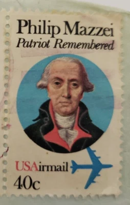 Phillip Mazzei 1980 年爱国者纪念意大利医生朋友杰弗总统 — 第 1/4 张图片