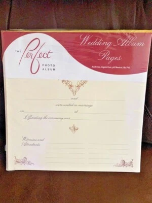 WEBWAY Scrapbooking Wedding Album Pages 12 x 12 Pack of 8 Sealed FW-12WP NEW - Image 1 of 4