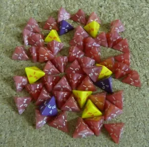 Lote de 56 Dados.4 Caras.Juego de Rol - Imagen 1 de 1