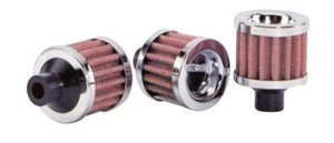 Vibrant Crankcase Breather Filter w/ Chrome Cap 1.25in 32mm Inlet ID - vib2186 - Picture 1 of 1