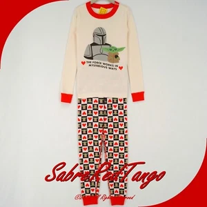 NWT HANNA ANDERSSON STAR WARS ORGANIC LONG JOHNS PAJAMAS MANDO GROGU 140 10 - Picture 1 of 4