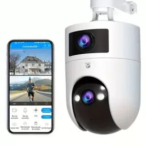 Telecamera di sicurezza 4K Dual Lens Wi-Fi 5G 2.4G visione notturna audio USB IP66 impermeabile - Foto 1 di 10