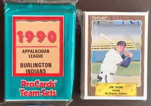 1990 ProCards BURLINGTON INDIANS Minor League UNOPENED Set THOME RC HOF B2018704 - Picture 1 of 10