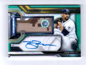 Tyson Ross 2016 Topps Strata Clearly Authentic Autograph Relic Green #CAARTR /75 - Picture 1 of 2