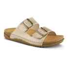 New Spring step Abbas-GLD Gold sandals slip on buckles eu size 38 us size 7.5 -8