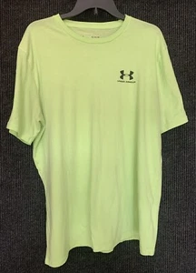 Camicia sportiva Under Armour vestibilità ampia uomo XL verde manica corta - Foto 1 di 3