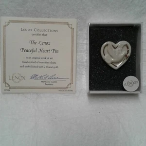 Lenox Collection, The Lenox Peaceful Heart Pin - Picture 1 of 3