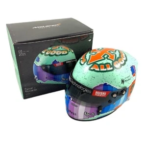 Daniel Ricciardo McLaren 2021 Formula 1 Mini 1:2 Half Helmet in box - Picture 1 of 11