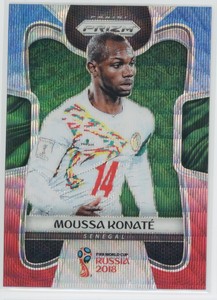 MOUSSA KONATE 2018 PANINI PRIZM WORLD CUP RED BLUE WAVE #290 SENEGAL