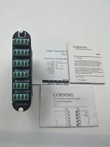 Corning MPO MTP -24 a 12x LC Dúplex Tipo A 24 Fibras Om3 MTP/MPO Cassette MM - Imagen 1 de 5