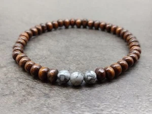 Herren Perlen Armband für Gebet Chakra Meditation Yoga Boho Surfer Buddhist - Bild 1 von 2