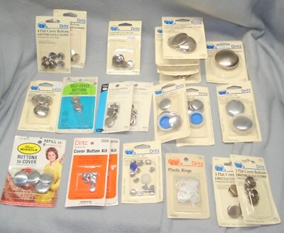 Kit de botones de cubierta Dritz vintage y similares recambios MÁS DE 20 tamaños diferentes Foto 1 de 4