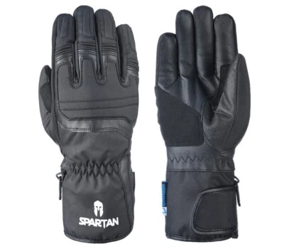 OXFORD SPARTAN BLACK MOTORBIKE MOTORCYCLE WINTER WATERPROOF CE GLOVES - Image 1 of 4