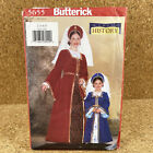 Robe et casque Renaissance Butterick 5655 costume enfants taille 2 5 motifs