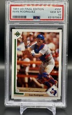 Ivan Pudge Rodriguez RC 1991 Upper Deck Final Edition #55F PSA 10 Rookie HOF 