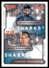 2001-02 Upper Deck Victory Miikka Kiprusoff/Mikael Samuelsson #386