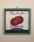 Van Carter tomate premium graines Central Valley Co. décoration murale 12x12